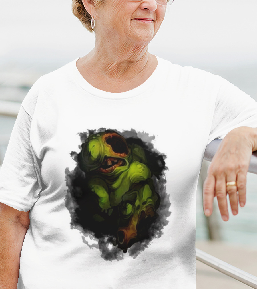 Binding Of Isaac Four Souls Pestilence Creepy Green Monster Card T-Shirt