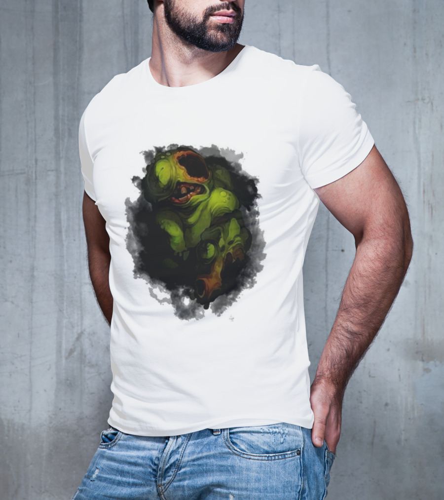 Binding Of Isaac Four Souls Pestilence Creepy Green Monster Card T-Shirt