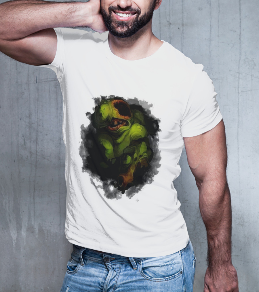 Binding Of Isaac Four Souls Pestilence Creepy Green Monster Card T-Shirt