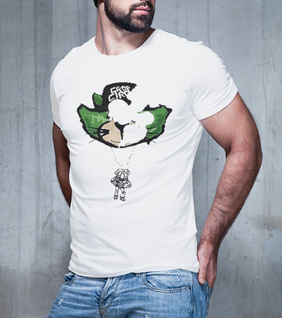 Crop City Astronaut Cat Parachute Puff Print T-Shirt