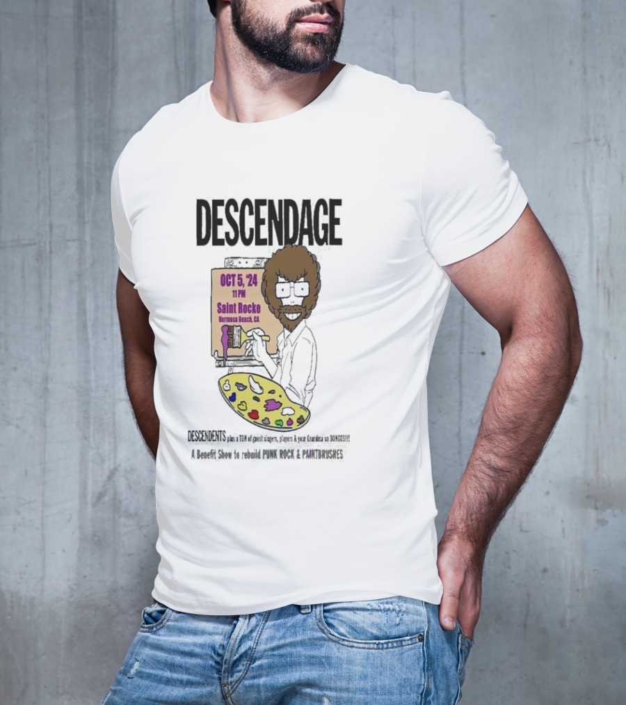Descendage Featuring Descendents Plus Guest Singers At Saint Rocke Hermosa Beach Benefit For Punk Rock And Paintbrushes October 5 T-Shirt