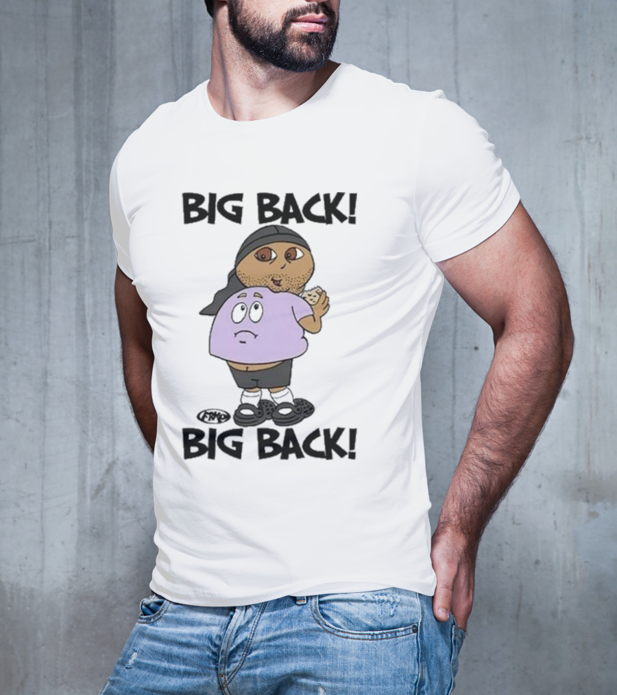 Frk Opestcontrol Store Big Back Big Back Character Eating Cookie T-Shirt