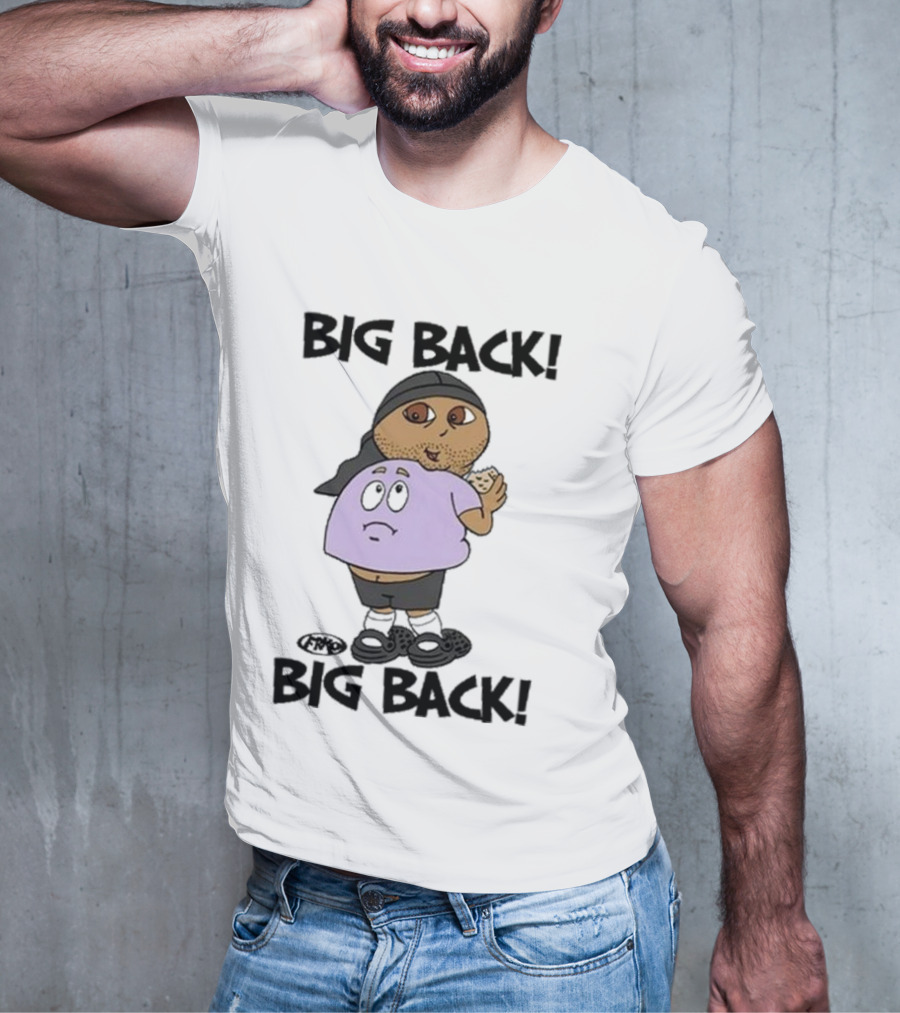 Frk Opestcontrol Store Big Back Big Back Character Eating Cookie T-Shirt