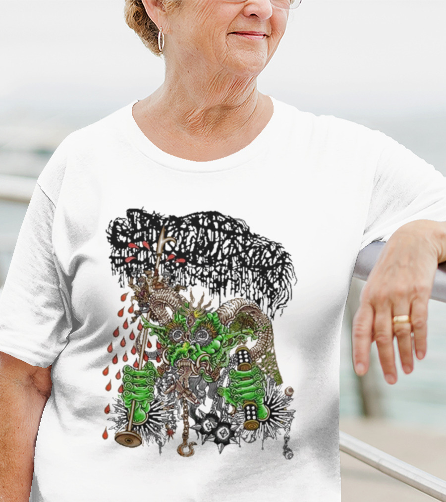 Sanguisugabogg Medievil Monster With Blood And Chains Elements T-Shirt