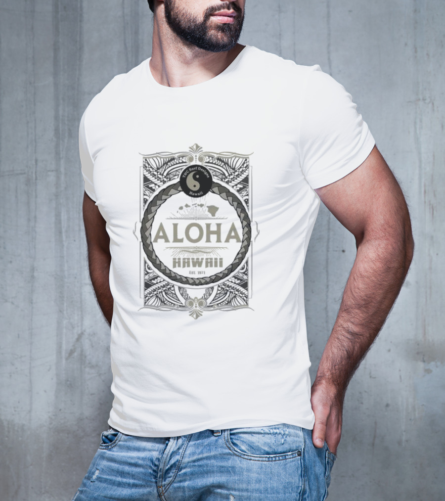 T&C Surf Designs Hawaii Aloha Hawaii Est 1971 Pearl City Jersey T-Shirt