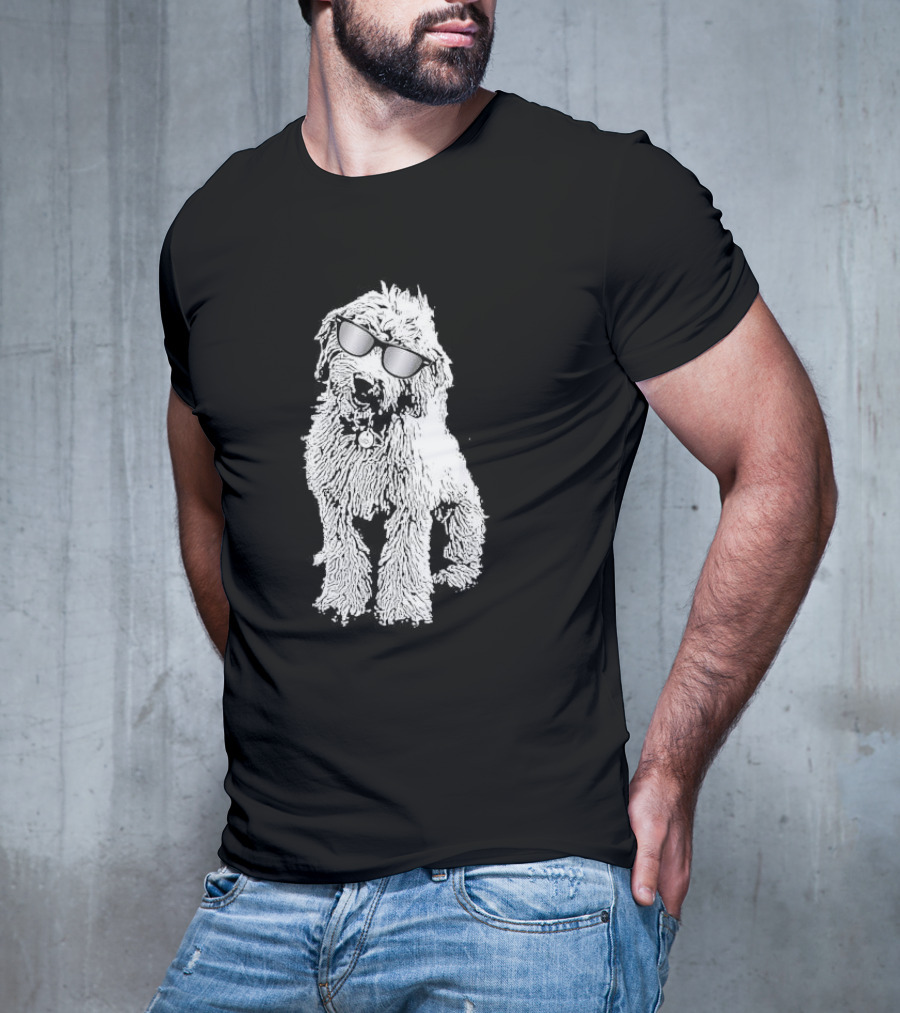 Golden Doodle With Sunglasses T-Shirt