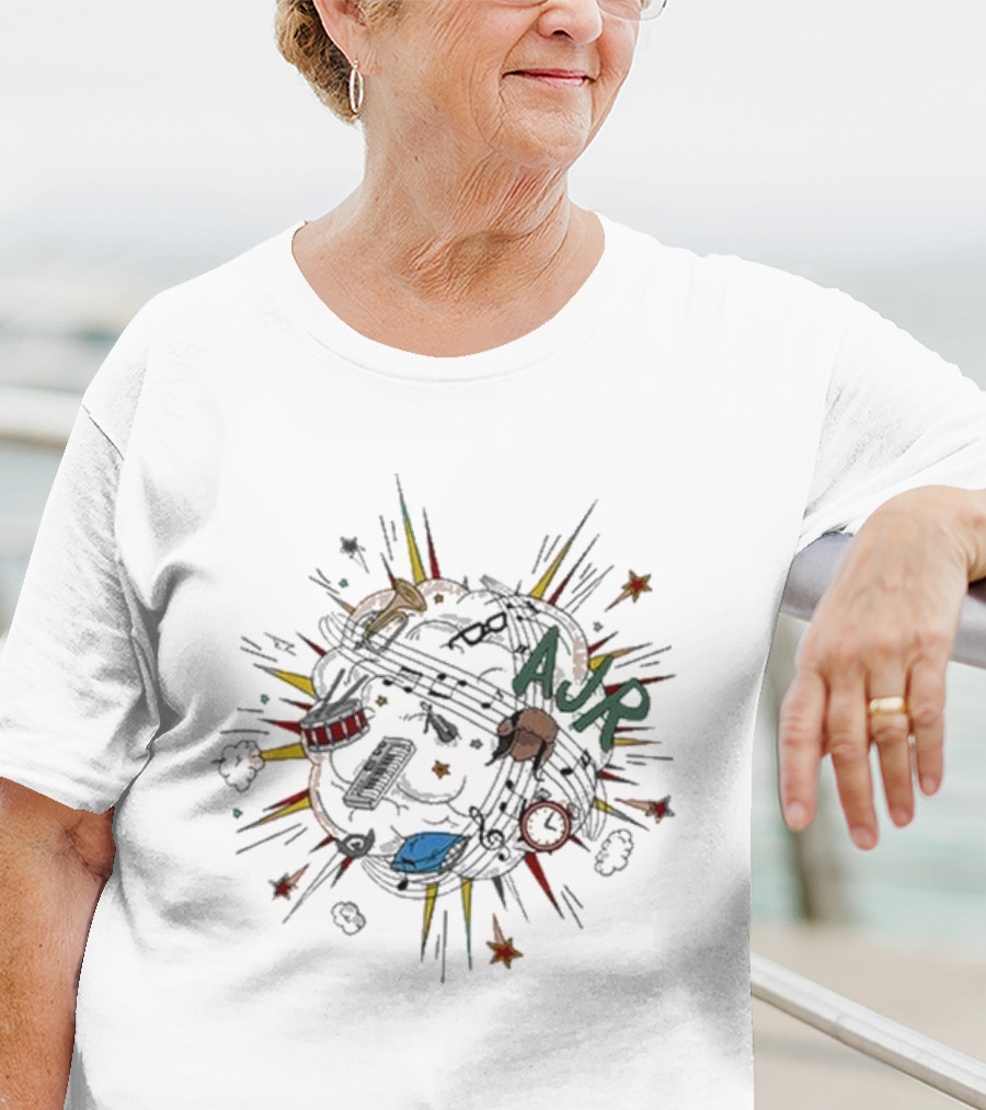 AJR Musical Explosion With Instruments And Objects T-Shirt