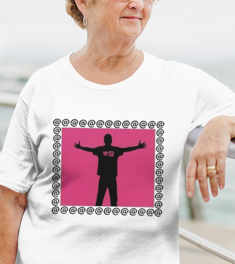 Always X NTS Core White Silhouette Logo Pink Frame T-Shirt