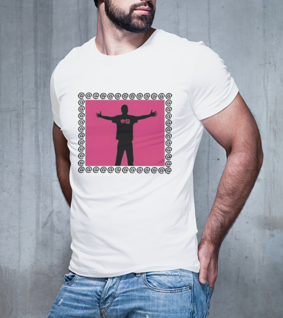 Always X NTS Core White Silhouette Logo Pink Frame T-Shirt