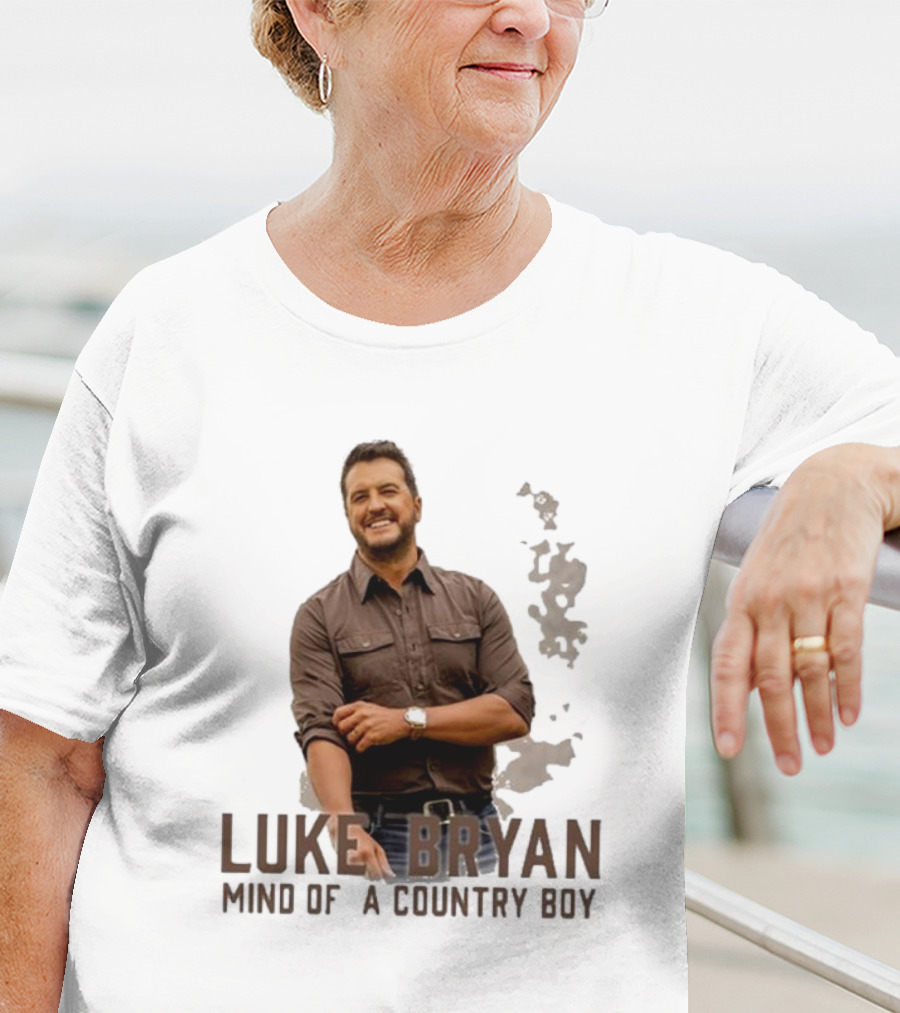 Luke Bryan Mind Of A Country Boy Music Icon Rustic Vibe T-Shirt