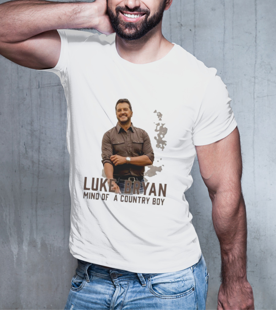 Luke Bryan Mind Of A Country Boy Music Icon Rustic Vibe T-Shirt