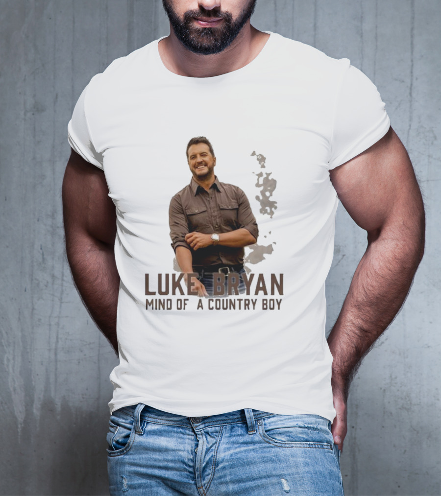 Luke Bryan Mind Of A Country Boy Music Icon Rustic Vibe T-Shirt