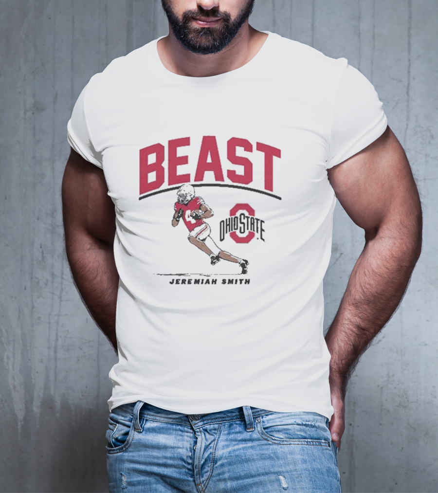 Ohio State Football Beast Jeremiah Smith T-Shirt