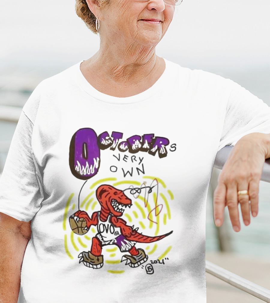 OCTOBER VERY OWN OVO Basketball Dinosaur T-Shirt