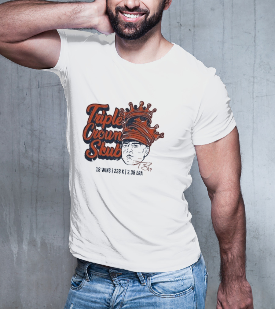Tarik Skubal Triple Crown 18 Wins 228K 2.39 ERA Detroit Tigers T-Shirt