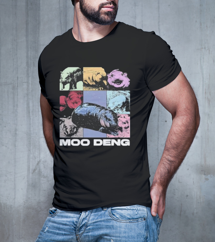 Moo Deng Era Cute Baby Hippo Pop T-Shirt