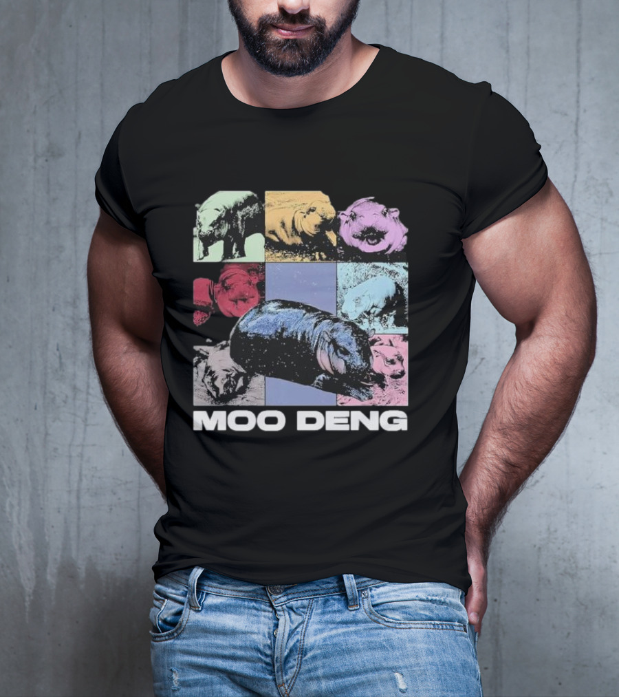 Moo Deng Era Cute Baby Hippo Pop T-Shirt