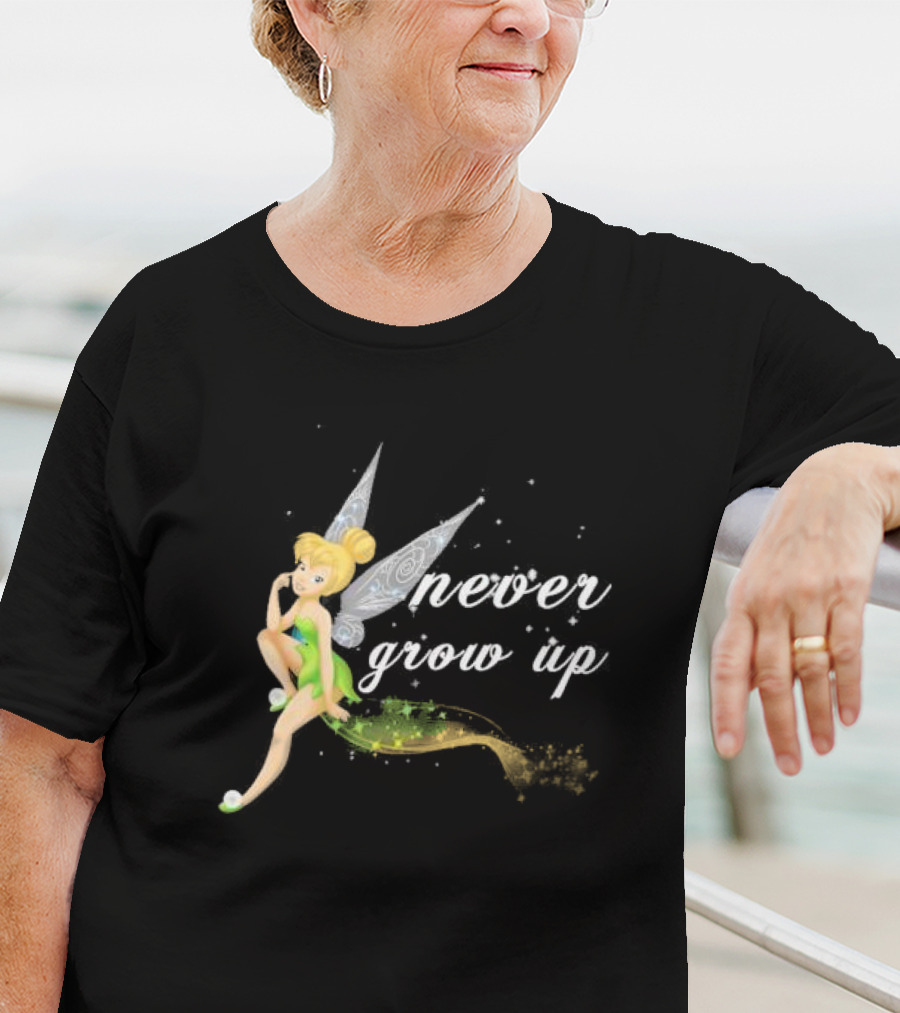 Tinkerbell Never Grow Up Fantasy Fairy Magic T-Shirt