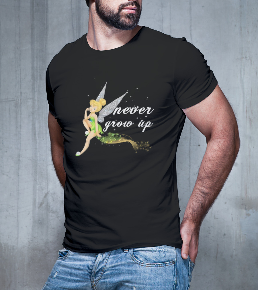 Tinkerbell Never Grow Up Fantasy Fairy Magic T-Shirt