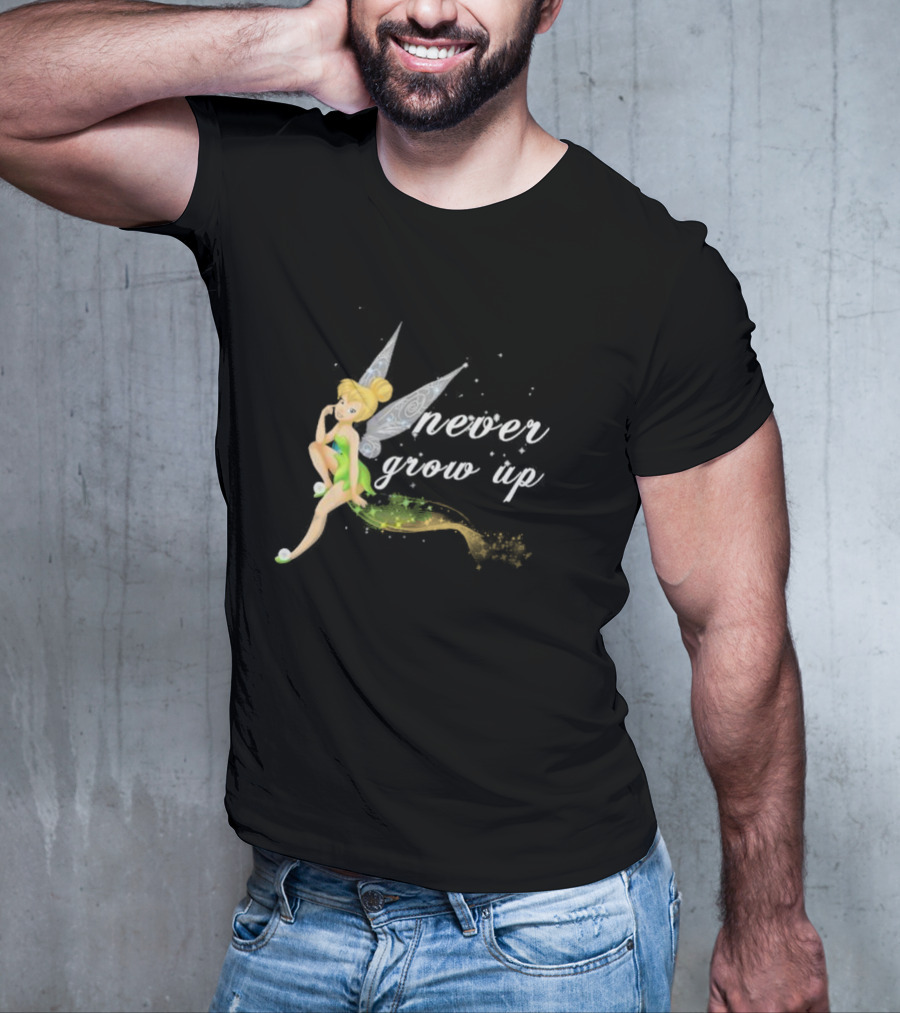Tinkerbell Never Grow Up Fantasy Fairy Magic T-Shirt
