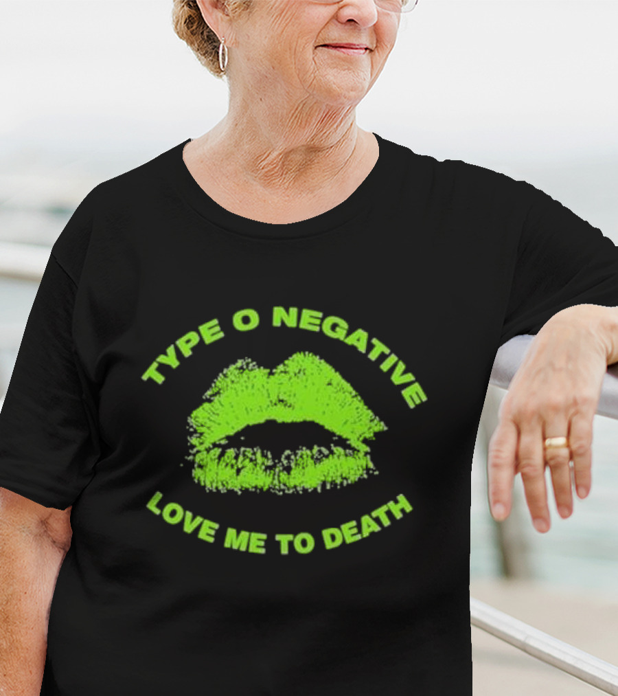 Type O Negative Love Me To Death Green Lips T-Shirt