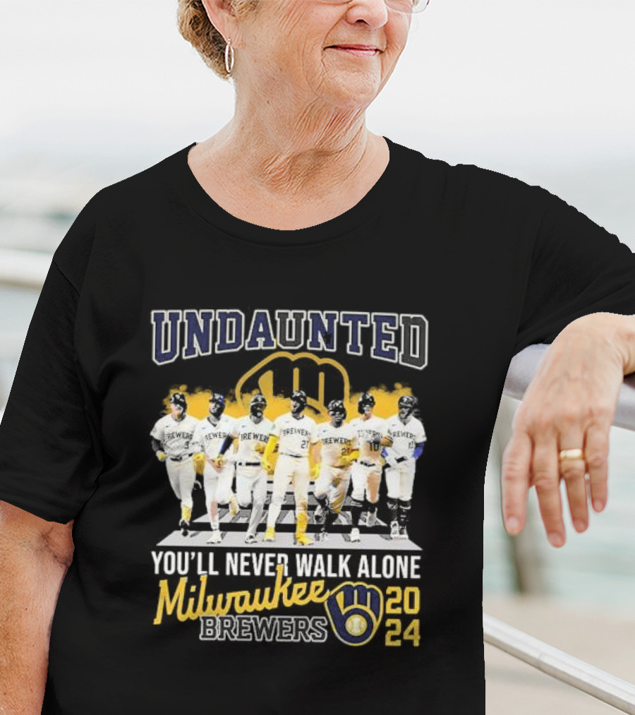 Undaunted You'll Never Walk Alone Milwaukee Brewers T-Shirt