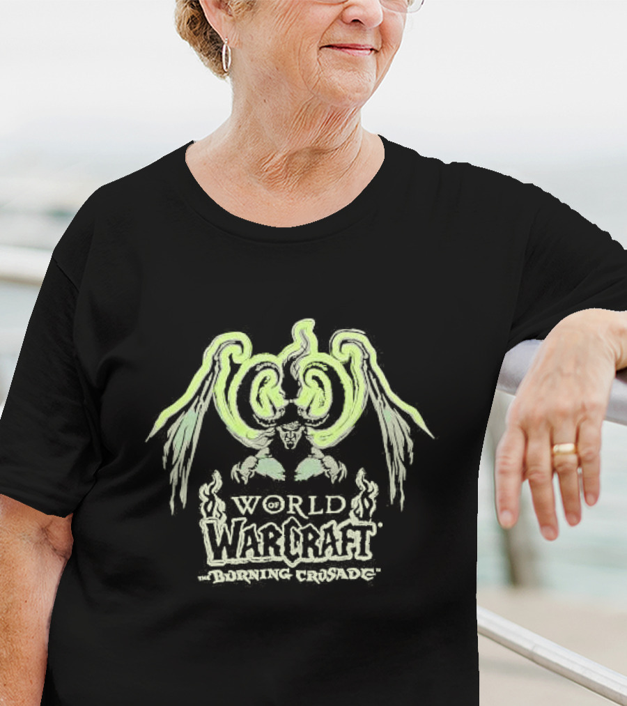 World Of Warcraft The Burning Crusade Blizzard Jinx Illidan Stormrage Wings T-Shirt