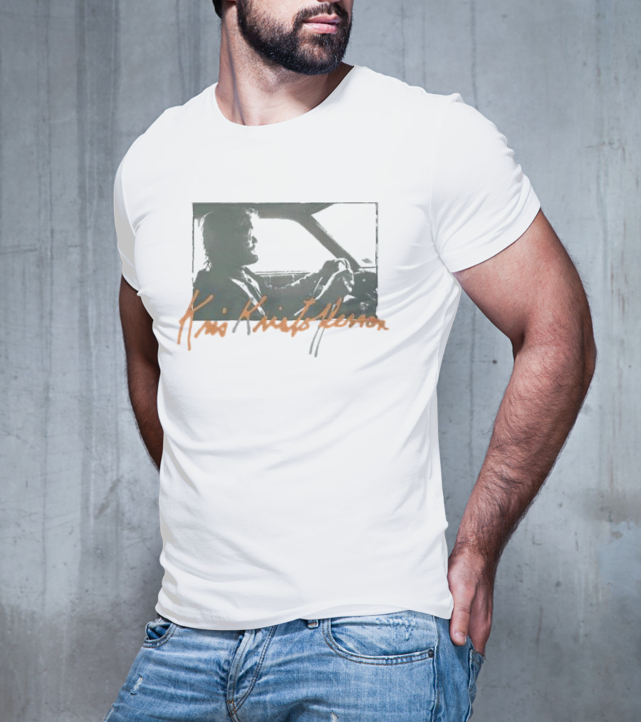 Kris Kristofferson Driving Car T-Shirt