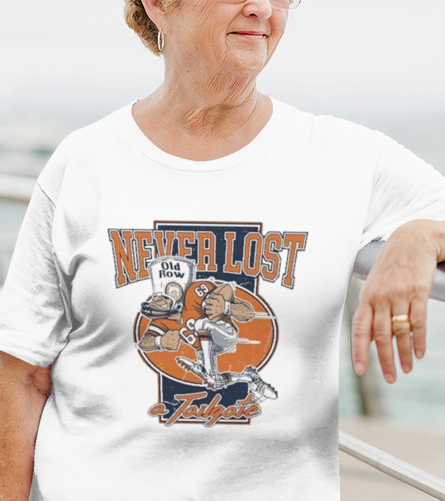 Never Lost Old Row Football Tailgate Big Orange 63 T-Shirt