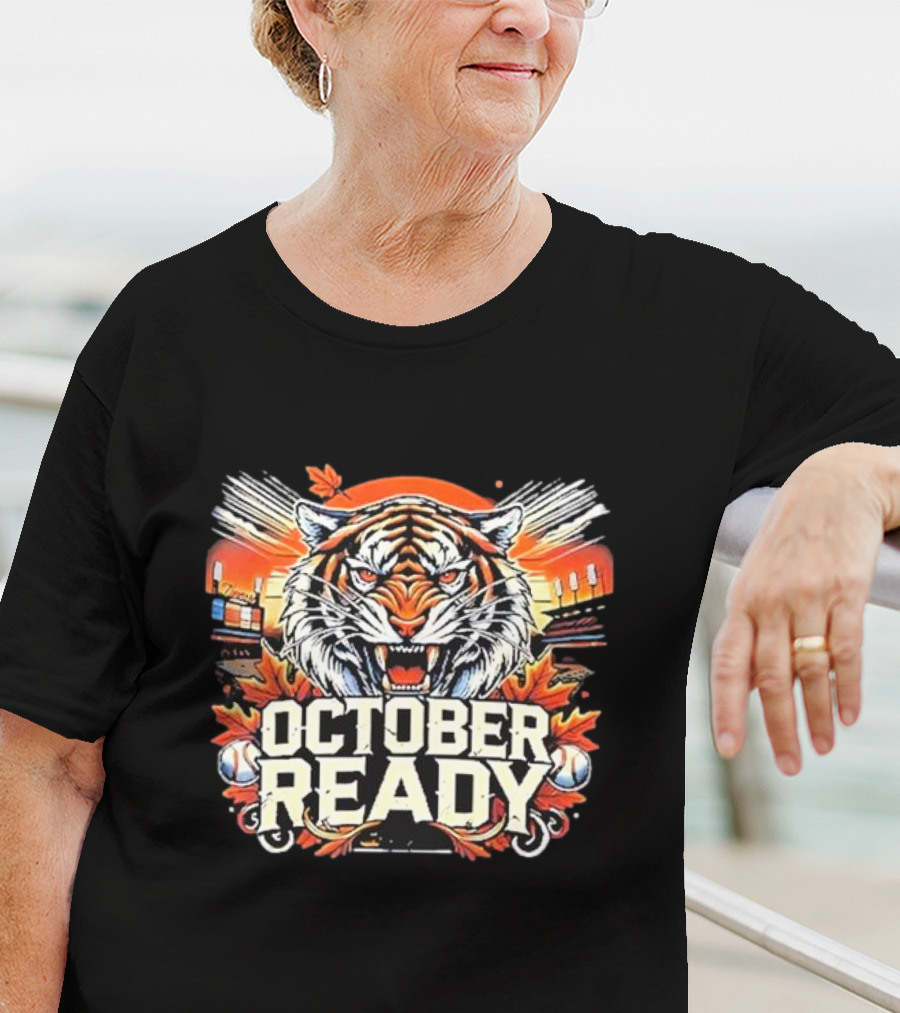Detroit Tigers October Ready Baseball Season Matchup T-Shirt