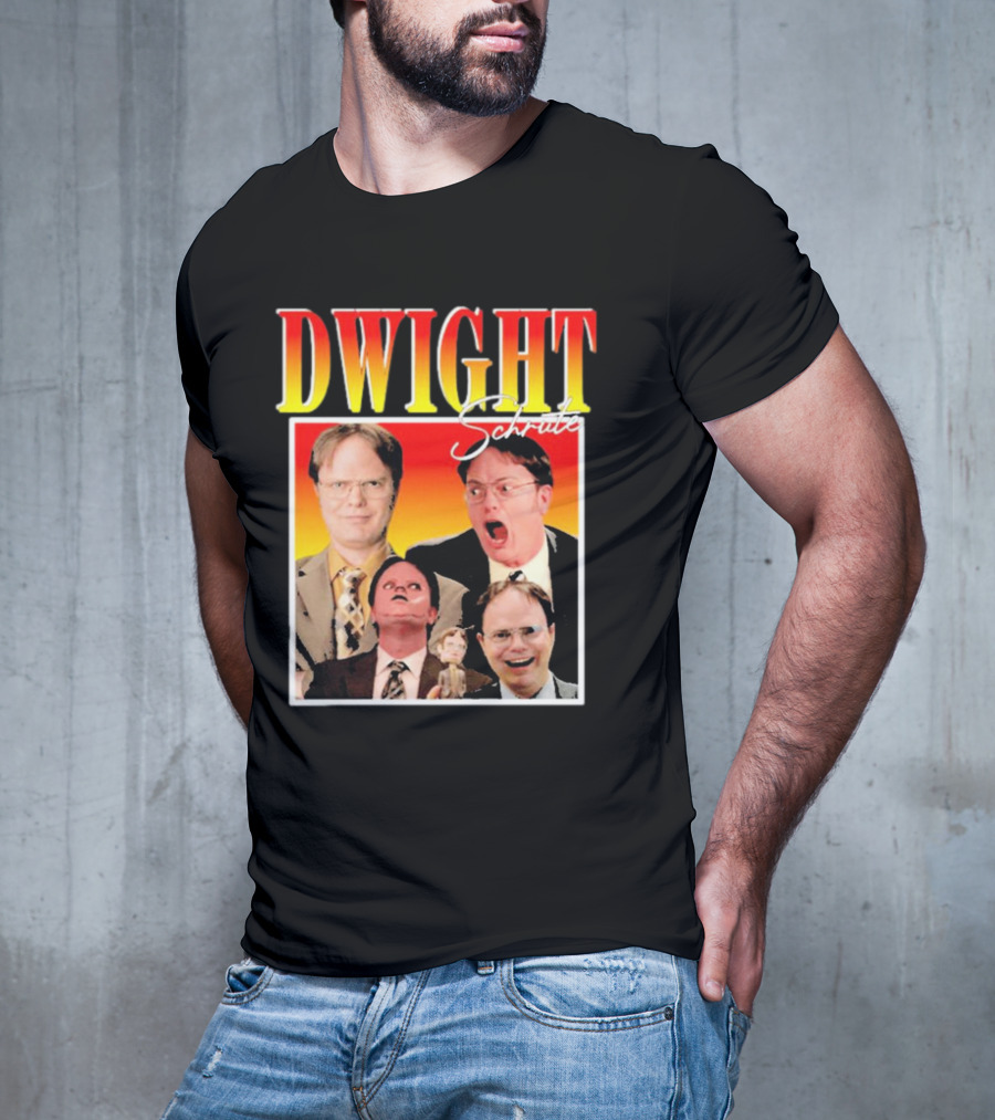 DWIGHT Schrute Michael Scott Iconic Moments Collage T-Shirt