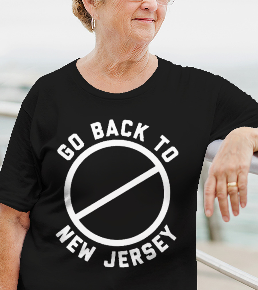 Go Back To New Jersey Circle Slash T-Shirt