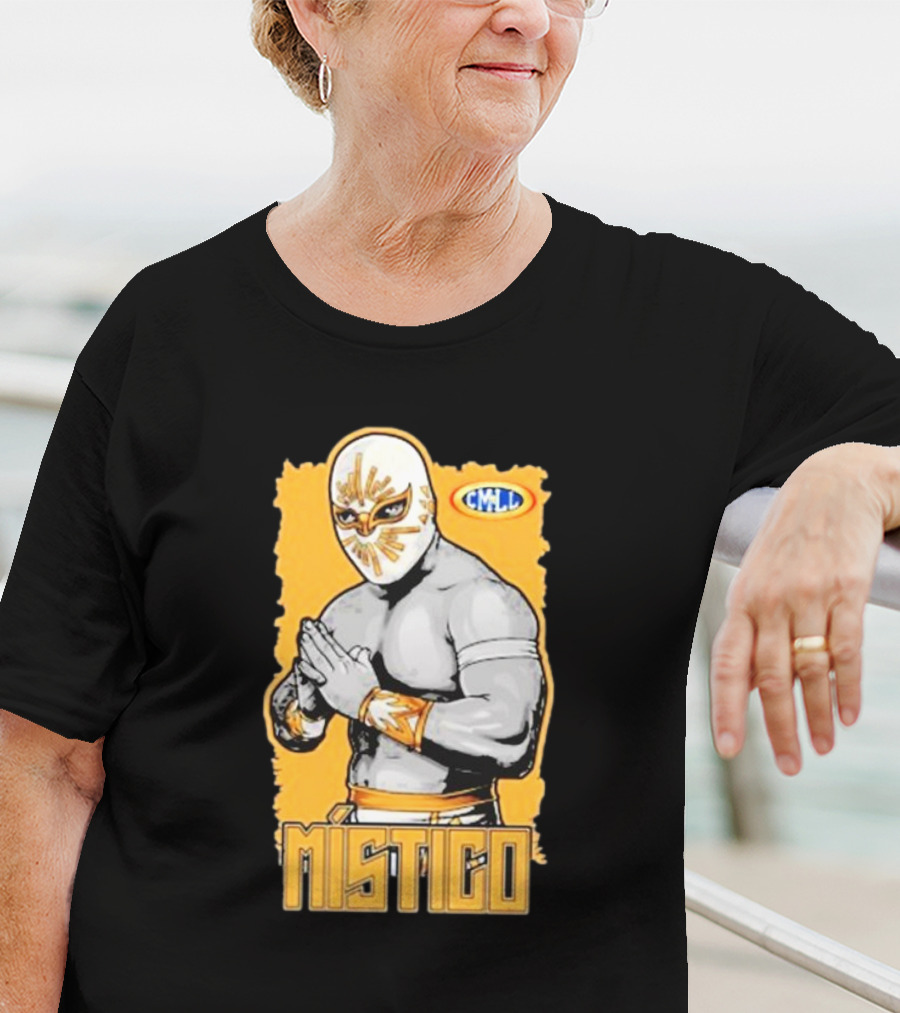 Místico CMLL Rey Plata Y Oro Luchador Masked Wrestler T-Shirt