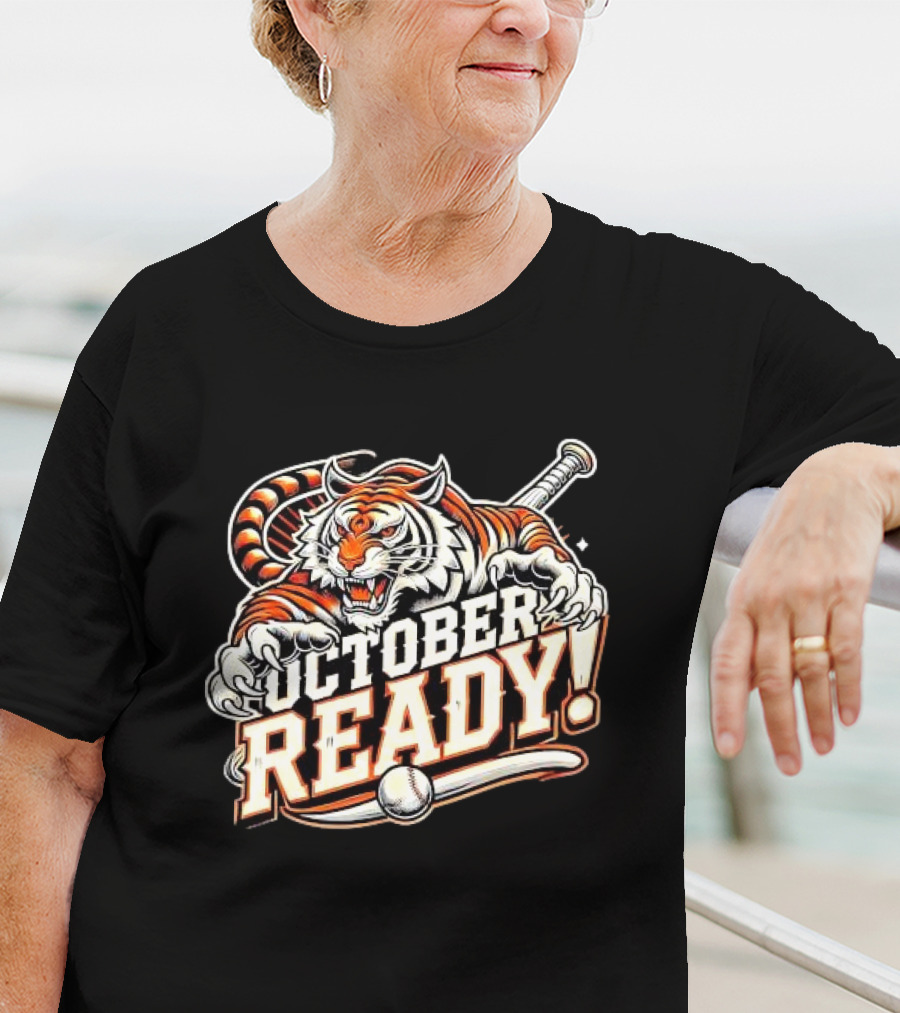 October Ready Fierce Baseball Tiger T-Shirt