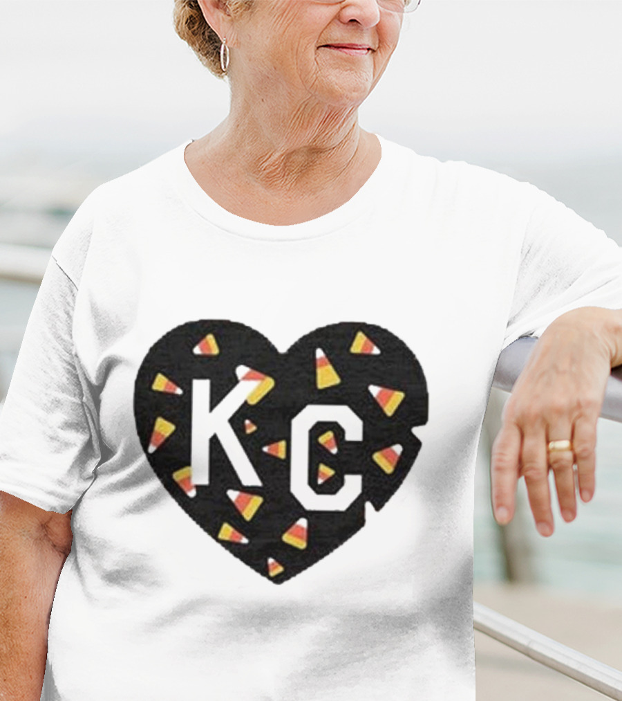 KC Heart Candy Corn T-Shirt