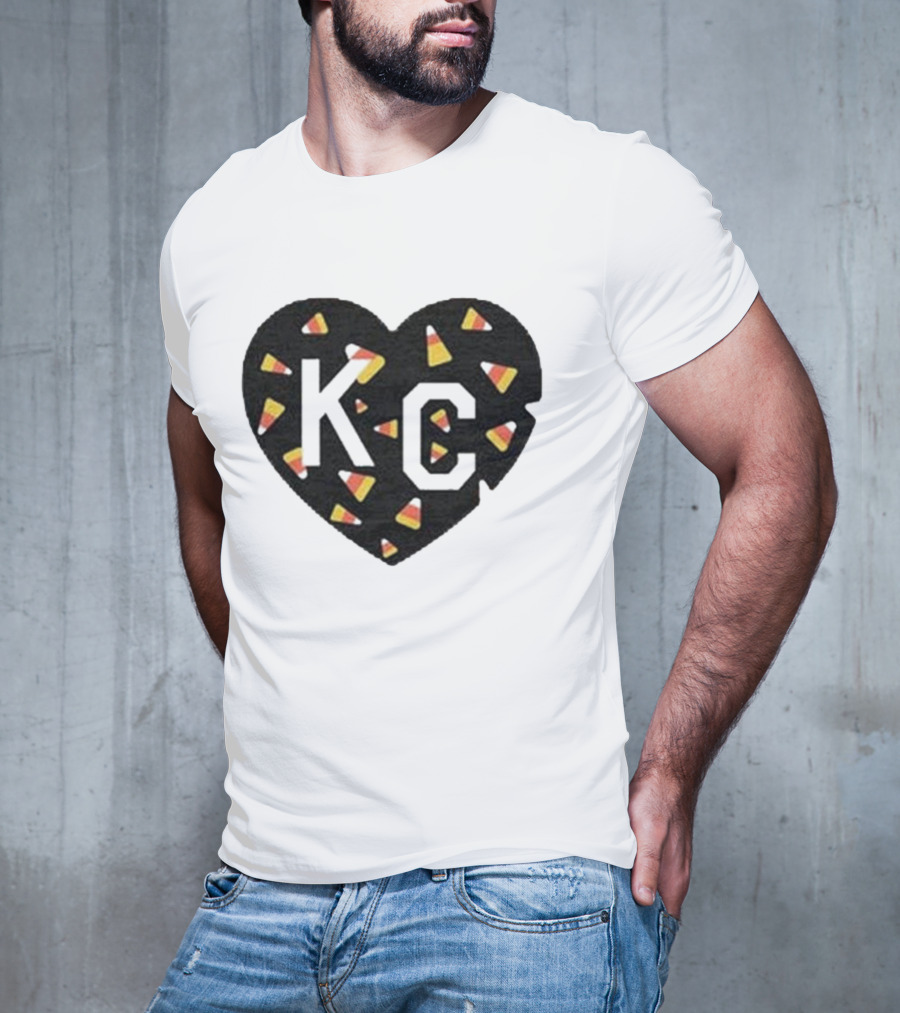 KC Heart Candy Corn T-Shirt
