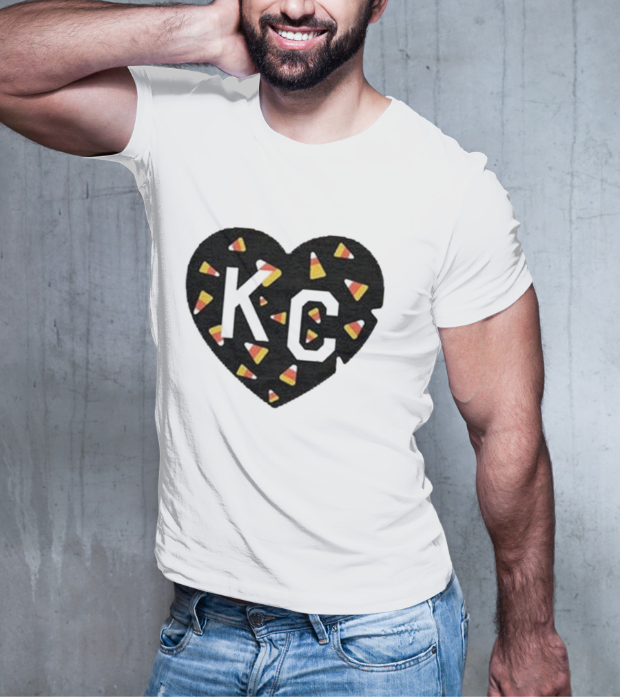 KC Heart Candy Corn T-Shirt