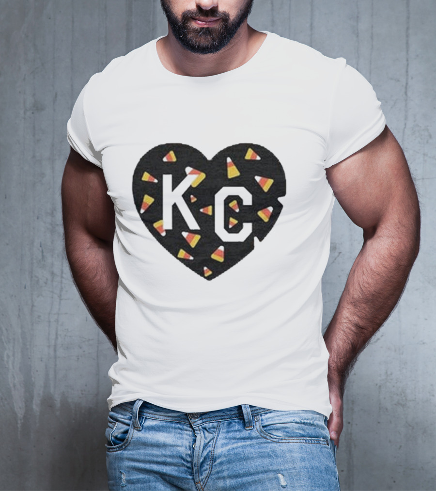 KC Heart Candy Corn T-Shirt