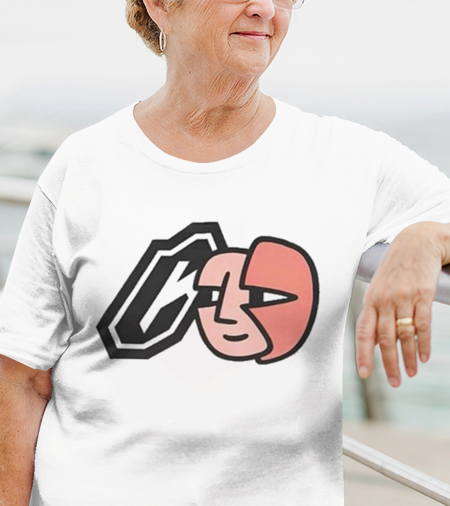 Collective Bikes X Lorem Iconic Face And Abstract Shape T-Shirt