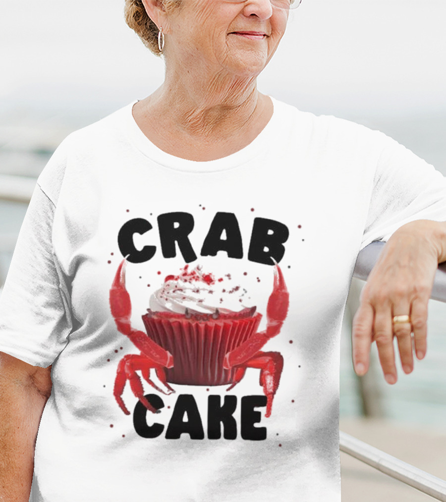 CRAB CAKE Strawberry Cream Cupcake T-Shirt