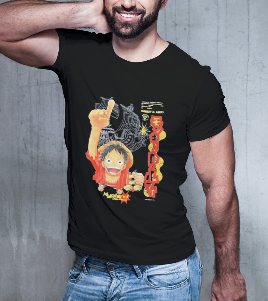 Monkey D. Luffy Adventures Defeating Famous Opponents Bounty Over 400000000 Hypland One Piece Ship T-Shirt