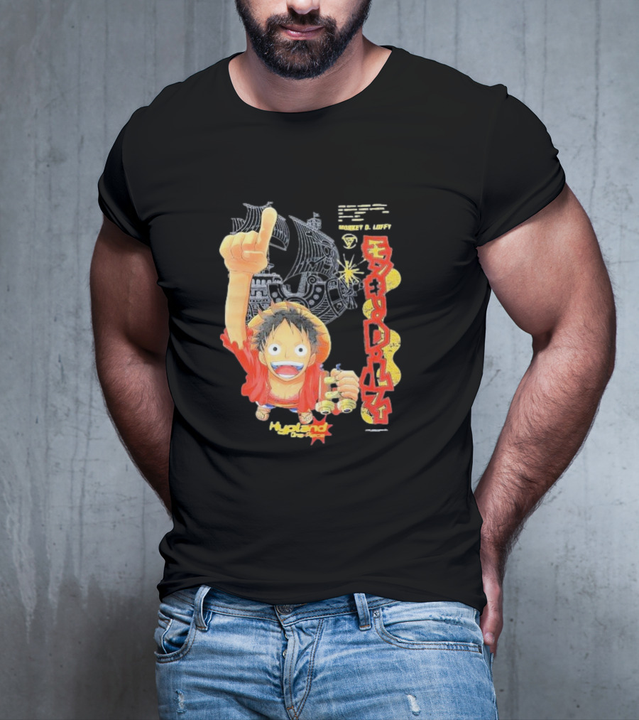 Monkey D. Luffy Adventures Defeating Famous Opponents Bounty Over 400000000 Hypland One Piece Ship T-Shirt