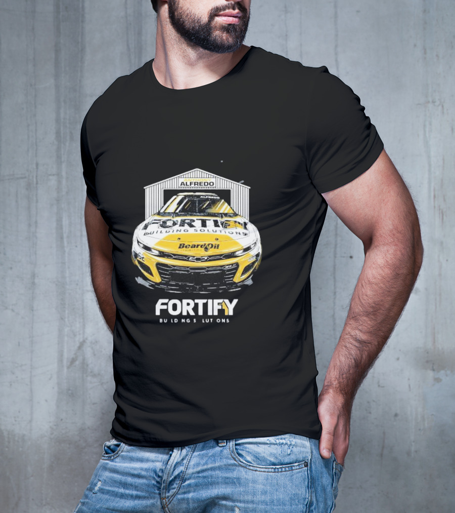 Anthony Alfredo Fortify Building Solutions Beard Oil Racing Car T-Shirt