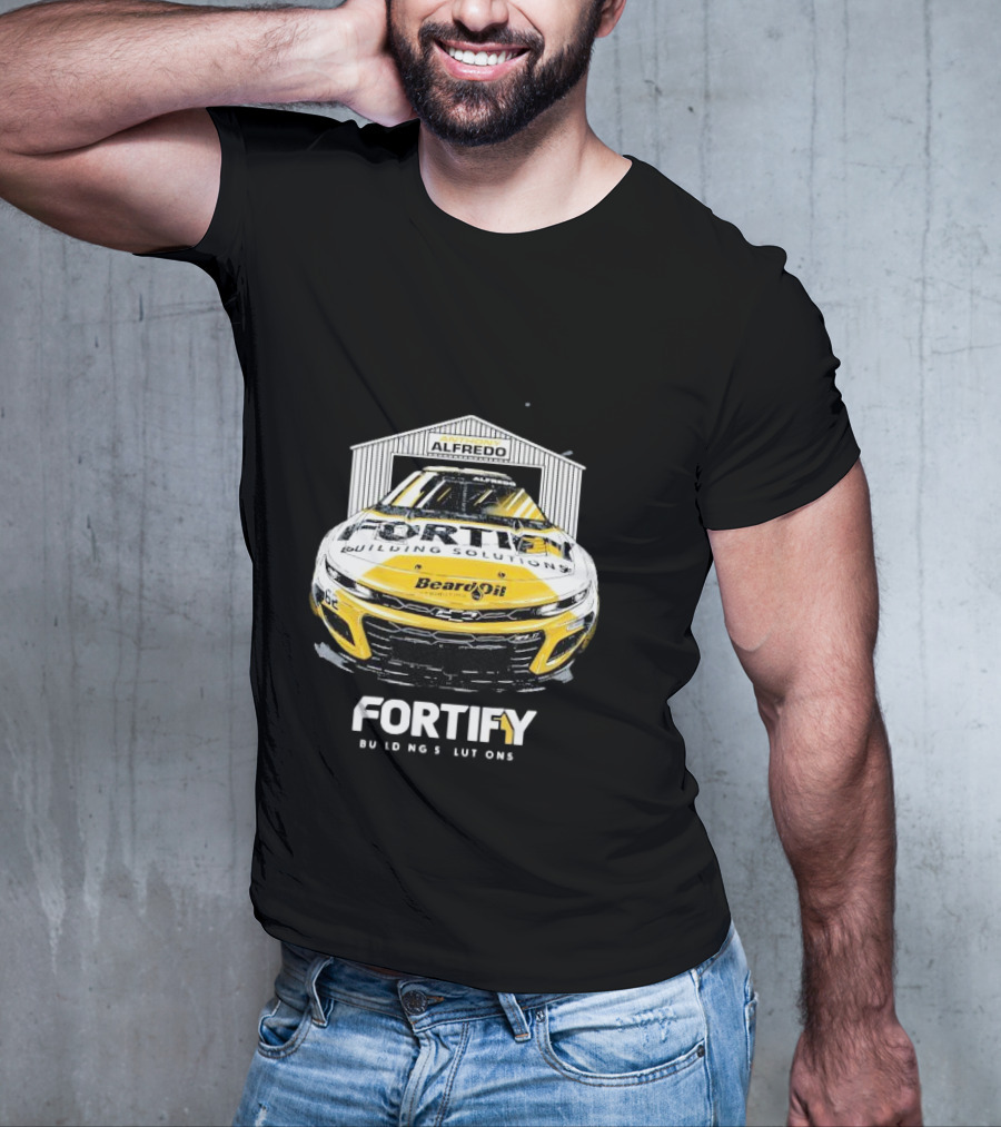 Anthony Alfredo Fortify Building Solutions Beard Oil Racing Car T-Shirt