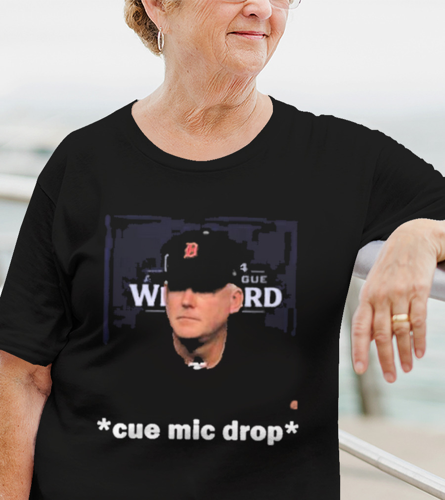 Detroit Tigers Legendary Moment Cue Mic Drop T-Shirt