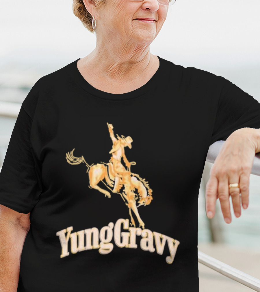 Yung Gravy Cowboy Riding Bull Iconic Western T-Shirt