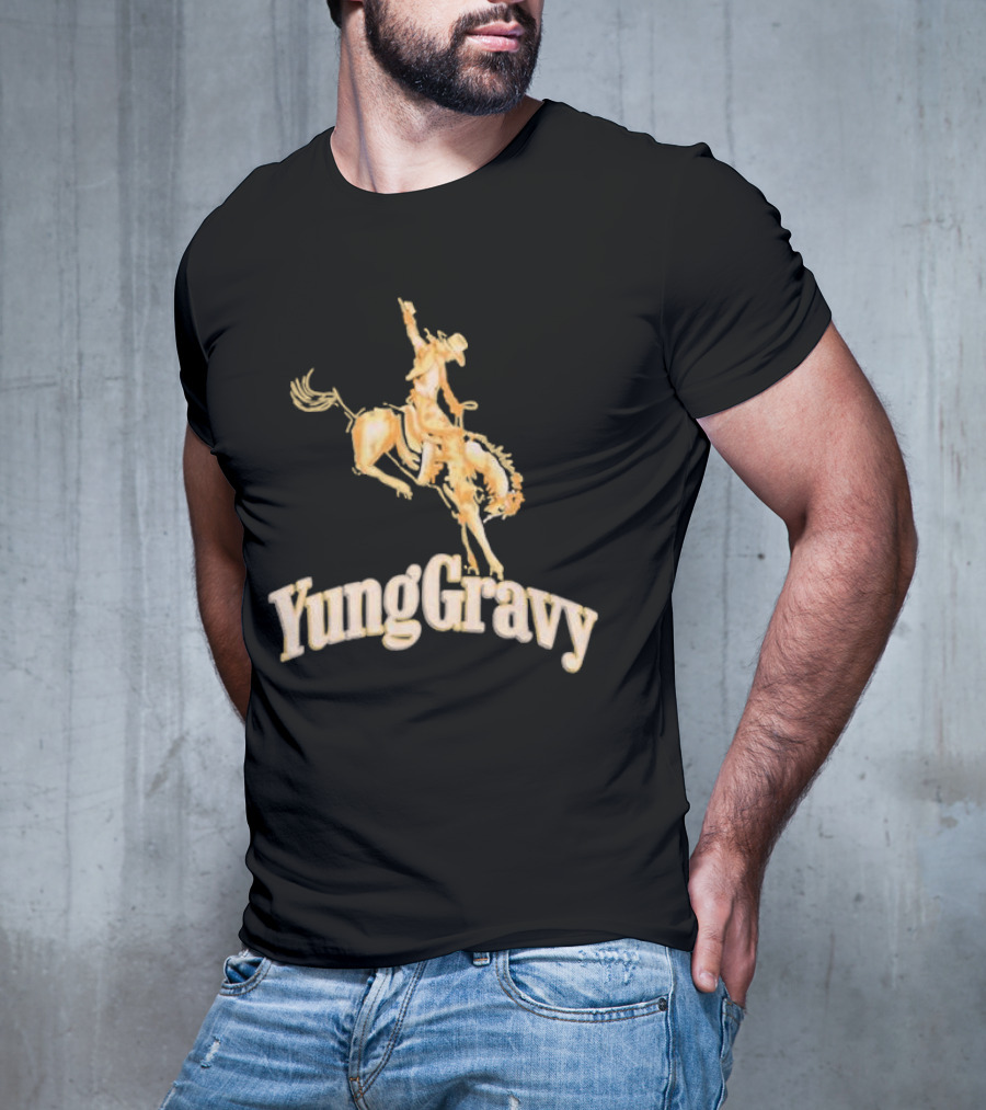 Yung Gravy Cowboy Riding Bull Iconic Western T-Shirt