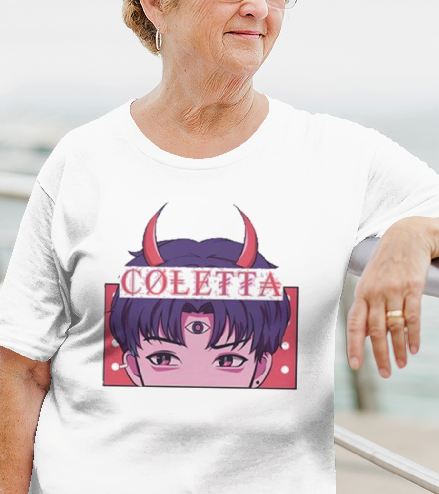 Coletta Manga Anime Third Eye Red Horns T-Shirt