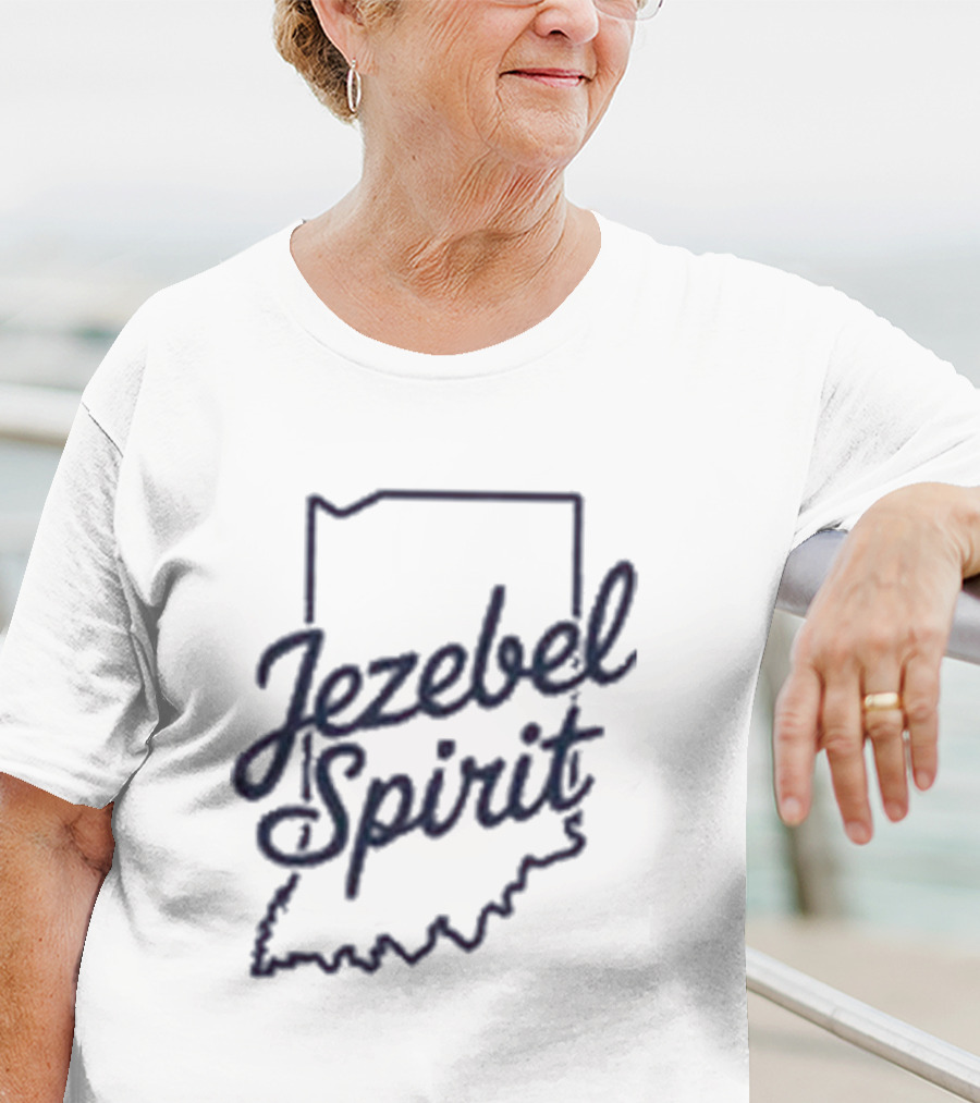 Corinne Straight Jezebel Spirit Indiana Outline T-Shirt