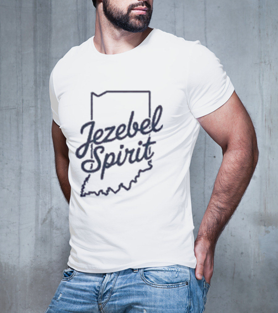 Corinne Straight Jezebel Spirit Indiana Outline T-Shirt